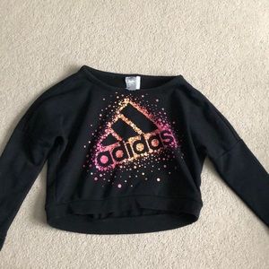 Adidas long sleeve cropped